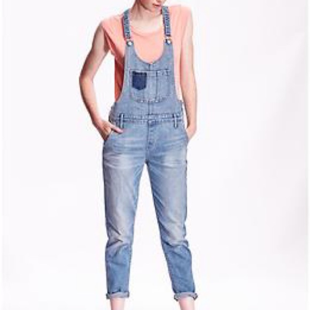 Old Navy Light Blue Denim Overalls